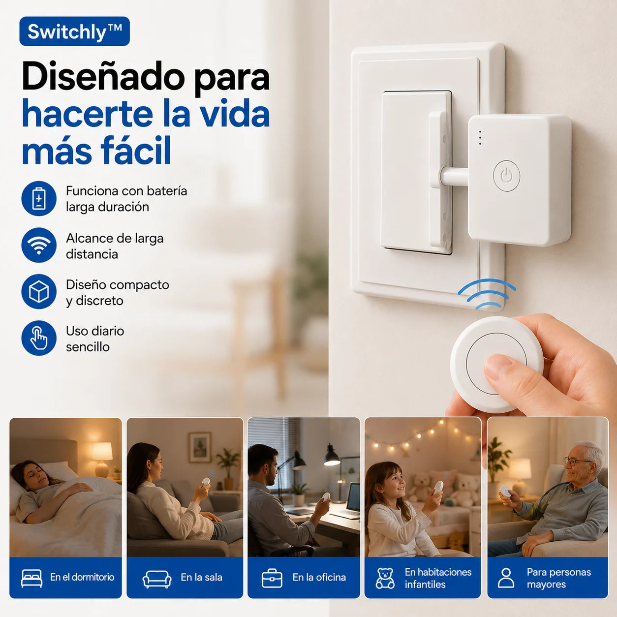 Switchly™ Controlador de Luz Inteligente